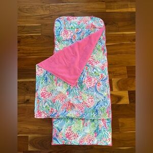 Mackenzie Lilly Pulitzer Mermaid Cove Nap Mat pottery barn kids blanket rollable